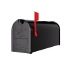 Boîte aux lettres sur pieds US Mailbox Wand Noir