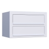 Boite aux Lettres Cube pour deux Blanche