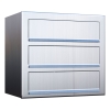 Boite aux Lettres Cube pour trois Inox