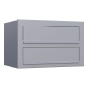 Boite aux Lettres Cube pour deux Grise