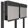 Boîte aux lettres Manhattan Special White for Two en Anthracite