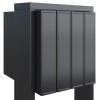 Boîte aux lettres sur pieds Flag for Four en Anthracite