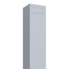 Boîte aux lettres sur pieds Monolith Blanche