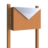 Boîte aux lettres sur pieds 