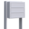 Boîtes aux lettres Cube pour trois Blanche