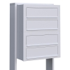 Boîtes aux lettres Cube pour quatre Blanche