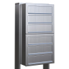Boîte aux lettres sur pieds Cube for Six en Inox