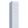 Boîte aux lettres sur pied Monolith for Four en Blanc