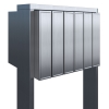 Boîtes aux lettres Flag pour six Inox