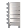 Boîtes aux lettres Stairs pour six Inox