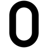 Numéro de maison auto-adhésif 