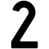 Numéro de maison auto-adhésif 
