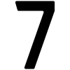 Numéro de maison auto-adhésif 