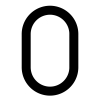 Numéro de Maison ''0'' Noire