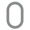 Numéro de Maison ''0'' Gris