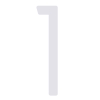 Numéro de Maison ''1'' Blanc