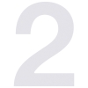 Numéro de Maison ''2'' Blanc