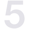 Numéro de Maison ''5'' Blanc