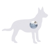 Sonnette Chien ''Emma'' Blanche