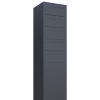 Boîte aux lettres sur pied  Monolith for Five en Anthracite avec rabat en acier inoxydable