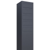 Boîtes aux lettres Monolith for Five quatre Anthracite avec rabat en acier inoxydable