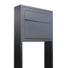 Boîte aux lettres sur pieds Elegance Anthracite
