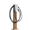 Station de recharge Tesla VoltStand avec plaque de base en rouille