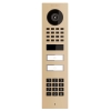 Interphone en saillie Smart-ON pour Two Doorbird D1102KV avec Keypad module en beige