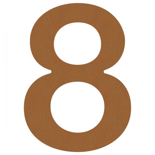 Numéro de Maison ''8'' Rouille