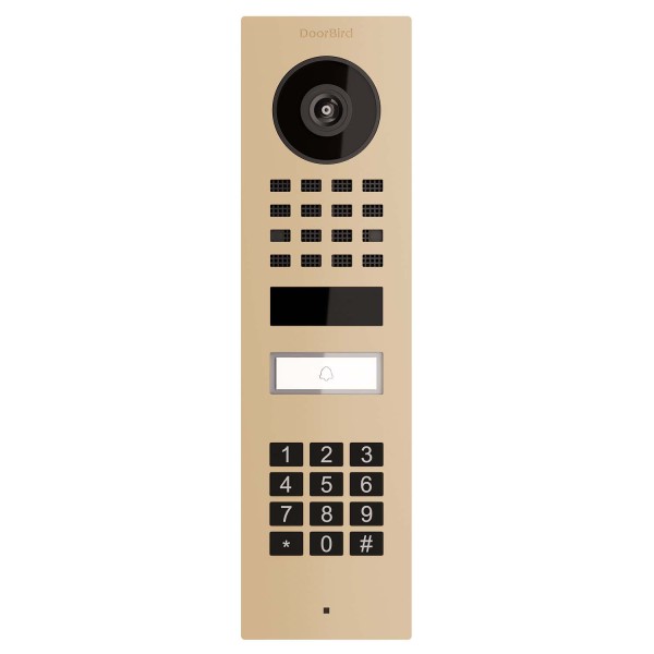 Interphone en saillie Smart-ON Doorbird D1101KV avec Keypad module en beige