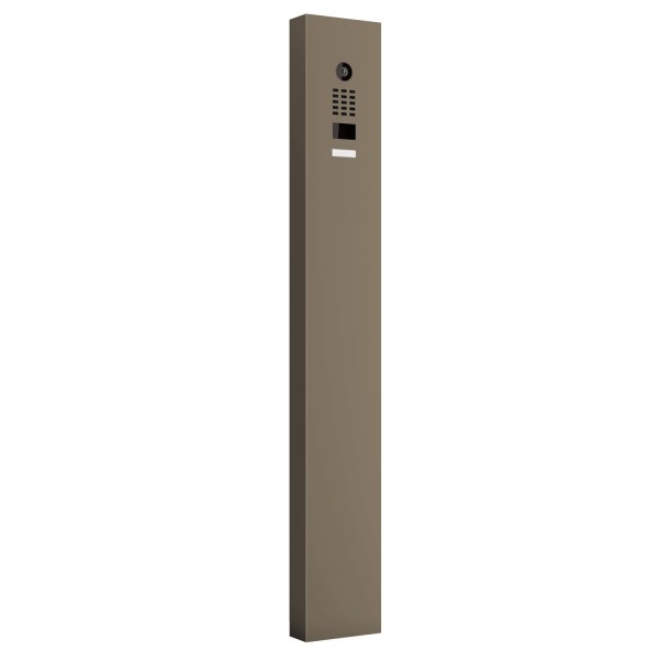 Interphone avec support Smart Doorbird D1101V en gris beige