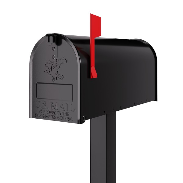 Boîte aux lettres sur pieds US Mailbox Noir