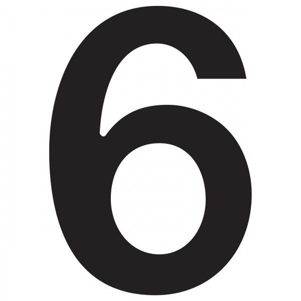 Numéro de Maison ''6'' Noire | Numero de maison ''6'' | Numeros de ...