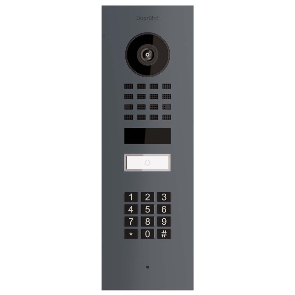 Interphone encastrable Smart-IN Doorbird D1101KV avec Keypad module en anthracite