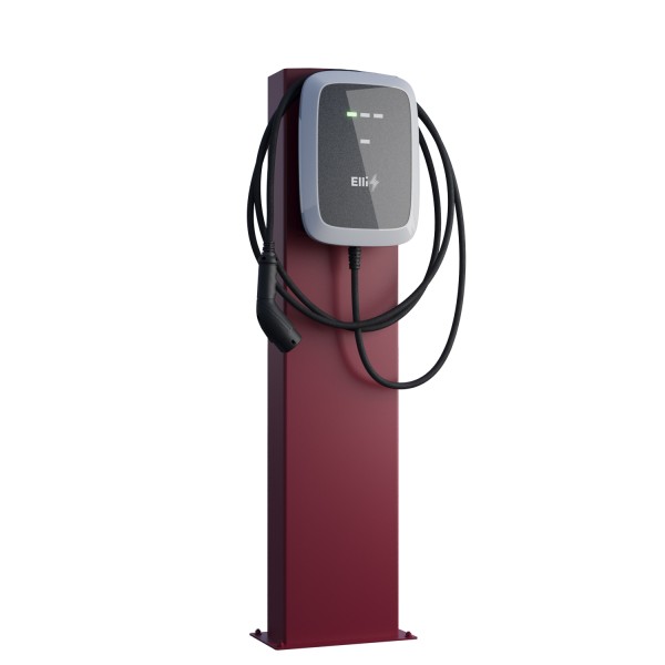 VW StationMaster Station de recharge avec plaque de base en rouge