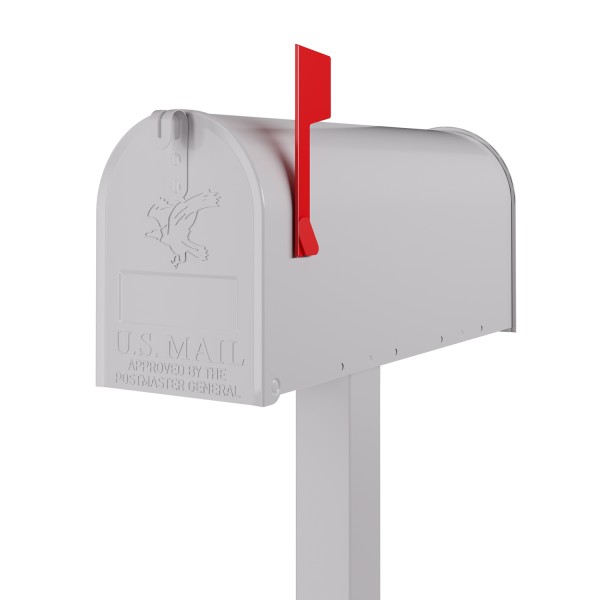 Boîte aux lettres sur pieds US Mailbox Blanc