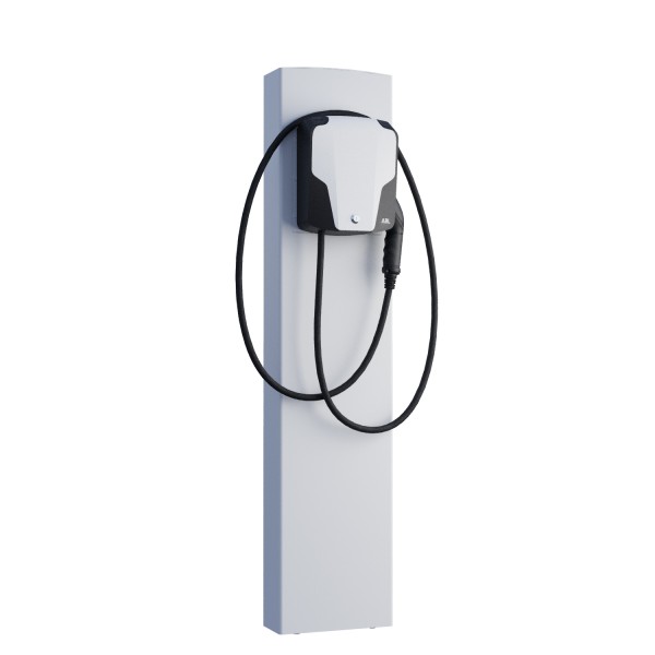 ABL Wallbox EnergizeStand avec ancrage en blanc