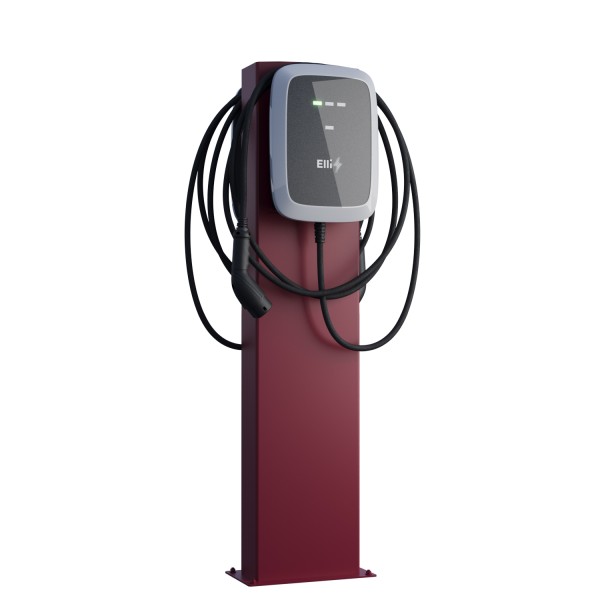 VW StationMaster for Two Station de recharge avec plaque de base en rouge