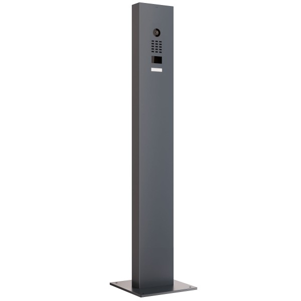 Interphone avec support et plaque de base Smart Doorbird D1101V en anthracite