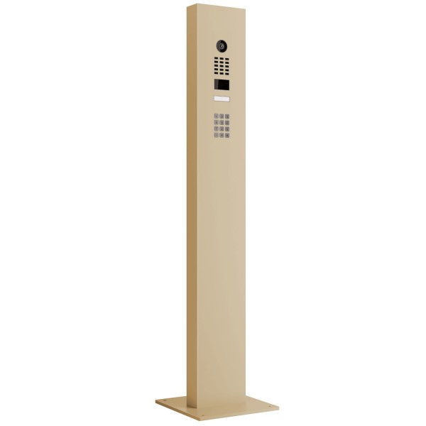 Interphone avec Keypad module et support Smart Doorbird D1101KV en beige