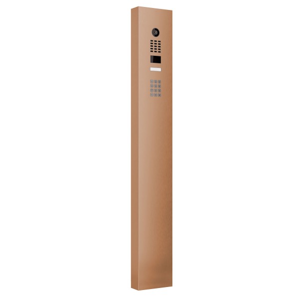 Interphone avec Keypad module et support Smart Doorbird D1101KV en aspect bronze