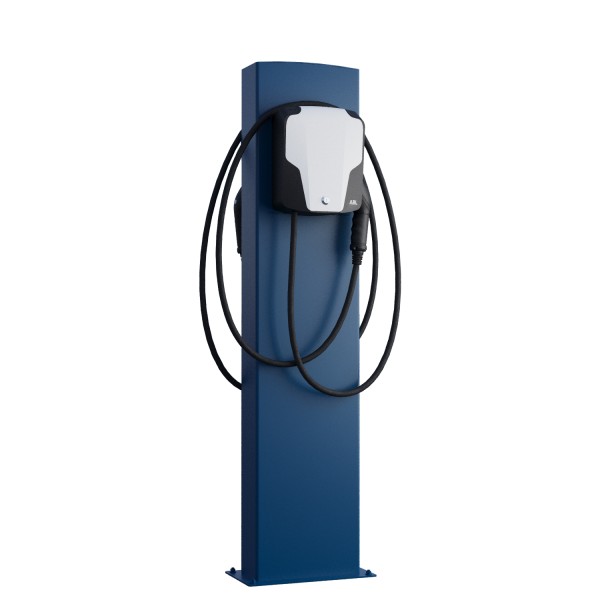 ABL Wallbox EnergizeStand for Two avec plaque de base en bleu