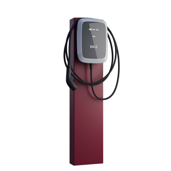 VW StationMaster Station de recharge avec ancrage en rouge