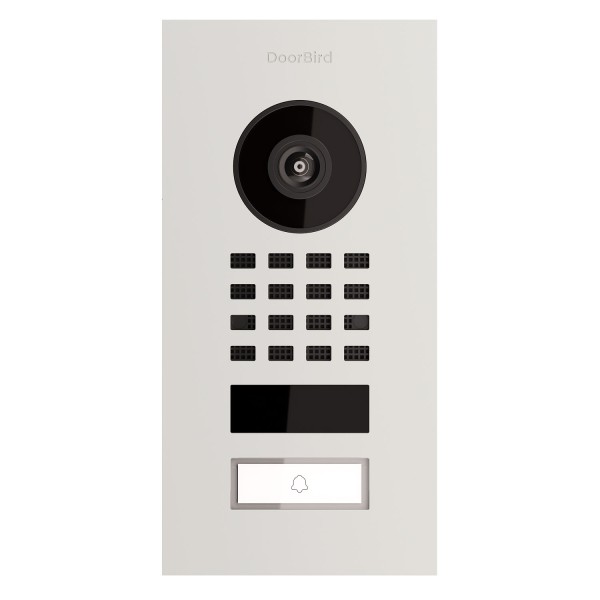 Interphone de porte encastré Smart-IN Doorbird D1101V en blanc