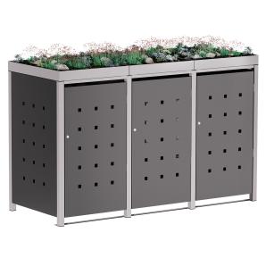Abri pour trois poubelles Martha - 240 litres