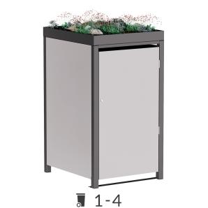 Abri pour poubelles Emma avec toit végétal - 120 litres
