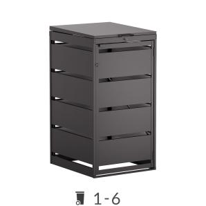 Abri pour poubelles Kim avec couvercle - 120 litres