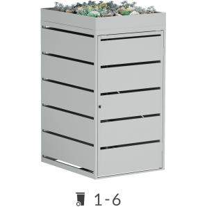 Abri pour poubelles Edgar avec toit végétal - 240 litres