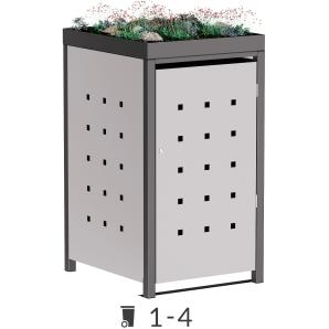 Abri pour poubelles Martha avec toit végétal - 240 litres