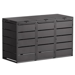 Abri pour trois poubelles Edda - 240 litres